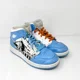 thumbnail image 2 of Ni - ke Ni - ke Boys Air Jordan 1 Mid DR6492-100 Blue Basketball Shoes Sneakers Size 7Y, 2 of 5