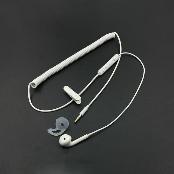 Single Side Earbud With Microphone, Wired One Ear Earphone Headset  Heavy Bass Earbuds Wired Headset for Mobile Phone MP3 Computer