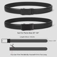 thumbnail image 2 of GAEKEAO Leather Ratchet Belt for Men Automatic Adjustable Click Buckle Belts for Dress Casual Trim to Fit with Gift Box, 2 of 7