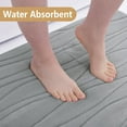 thumbnail image 5 of Smiry Memory Foam Bath Mat, Soft and Non-Slip Bathroom Rugs, Absorbent Bath Rugs 47"x"24, Grey, 5 of 8