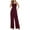 Red, variant on OVBMPZD Black Women Jumpsuit Office Dressy Strap Wide Leg Baggy Flowy Jumpsuits Women Romper L