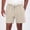Beige#01, variant on Men's Summer Cotton Linen Shorts Vintage Loose Fits Drawstring Short Mens Casual Solid Elastic Waist Lightweight Breathable Short Pant