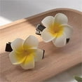 thumbnail image 6 of Tnobhg 2Pcs Women Hair Pins Flower Decor Anti-slip Design Hair Clip Bang Side Hairpins Headwear Hair Decoration, 6 of 7