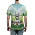 thumbnail image 5 of Happy Easter Hello Spring Schnauzer Playing Football All Over Print 3D Shirt Unisex Merch Miniature Schnauzer Dog Lover - 13003, 5 of 6