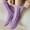 Purple, variant on HUPOM 1 Pair Socks for Women Summer Clearance Fashion Low-Cut Breathable Casual Socks Black