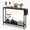 Black, variant on Meteorleg Modern Narrow Console Table MDF Sofa Side Table for Indoor Living Room Entryway