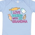 thumbnail image 4 of Inktastic I Love Baking with My Grandma Girls Baby Bodysuit, 4 of 5
