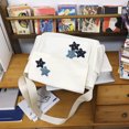 thumbnail image 1 of Bolso bandolera para mujer, bolso de mano informal con forma de estrella, bolso de libros para estudiantes (blanco), 1 of 9