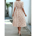 thumbnail image 5 of Women'S Chiffon Floral Dresses Casual Summer Boho Flutter Sleeve Flowy Western Dress XL, 5 of 7