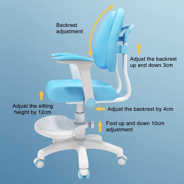 Chaise de Bureau Rose Ergonomique Réglable en Hauteur pour Ordinateur de Bureau à Domicile et
