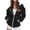 40-Black#womens zip up hoodies, variant on Halloween Full Zip Hoodie for Women Funny Pumpkin Graphic Zip Up Sweatshirt Jackets Drawstring Hooded Oversized Zipper Jacket with Pockets Holiday Gifts Wine S