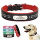 thumbnail image 4 of Personalized Dog Collar Bling Rhinestone Leather Pet Collars For Small Medium Large Dogs Engraved Pet ID Nameplate Necklace ShopWise Round, 4 of 20