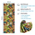 thumbnail image 2 of Green Chicken Farm Pattern Hot Yoga Mat Towel Non Slip for Hot Yoga - Quick-Drying Yoga Mat Cover with 4 Corner Pockets with Travel Bag - Hot Yoga Towel Non Slip 74"x26", 2 of 6