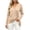 Khaki, variant on Women's Tops Wrap V Neck Long Sleeve Loose Flowy Tie Front Casual Basic Shirts for Spring Fall Autumn Purple XXL
