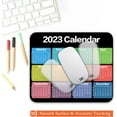 thumbnail image 4 of Square Mouse Pad 2023 Calendar, Personalized Premium-Textured Mouse Mat Design , Washable Mousepad Lycra Cloth , Non-Slip Rubber Base Computer Mouse Pads for Wireless Mouse, 4 of 5