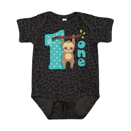 

Inktastic Baby Sloth 1st Birthday Gift Baby Boy or Baby Girl Bodysuit