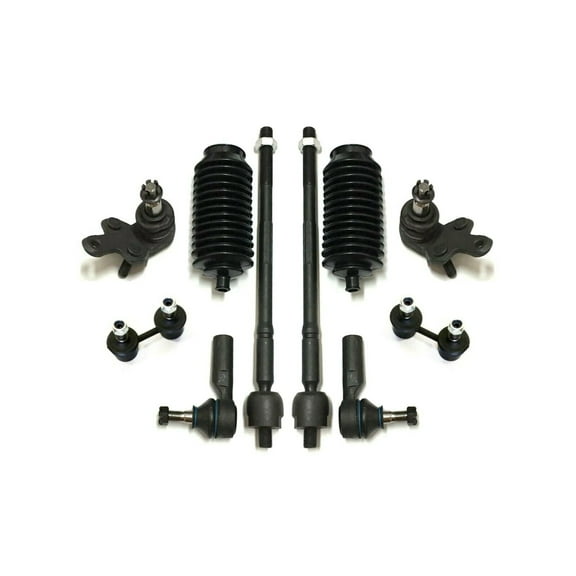 10 Pc Suspension Stabilizer Sway Bar Links Outer Inner Tie Rod Ends   Bellow Boots Fits select: 1992-2001 TOYOTA CAMRY, 1992-2001 LEXUS ES