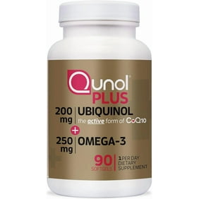 كونول بلس يوبيكوينول Coq10 200 مجم مع أوميغا 3 250 مجم مضاد للأكسدة بقوة إضافية، 90 قطعة