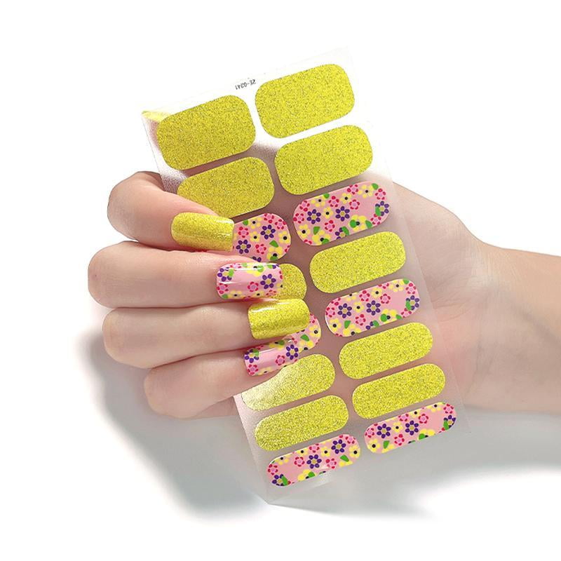 ExtremeWin Stick On Nail Polish Strips Full Nail Wraps Semi Cured Gel