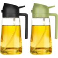 thumbnail image 1 of 16oz Oil Dispenser Bottle for Kitchen - 2 in 1 Olive Oil Dispenser and Oil Sprayer - 470ml Olive Oil Bottle - Oil Sprayer for Cooking, Kitchen, Salad,, 1 of 5