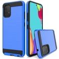 thumbnail image 2 of for Samsung Galaxy A52 5G Hybrid Rugged Brushed Metallic Design [Soft TPU + Hard PC] Dual Layer Shockproof Armor Impact Slim Cover ,Xpm Phone Case [Blue], 2 of 8