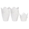 thumbnail image 1 of 100 Unidades de Moldes para Magdalenas de Papel Estándar En Forma de Tulipán, Envoltorios Antiadherentes Desechables para Cumpleaños, Banquetes y Fiestas, Color Blanco, 1 of 6