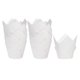 thumbnail image 1 of 100 Unidades de Moldes para Magdalenas de Papel Estándar En Forma de Tulipán, Envoltorios Antiadherentes Desechables para Cumpleaños, Banquetes y Fiestas, Color Blanco, 1 of 6