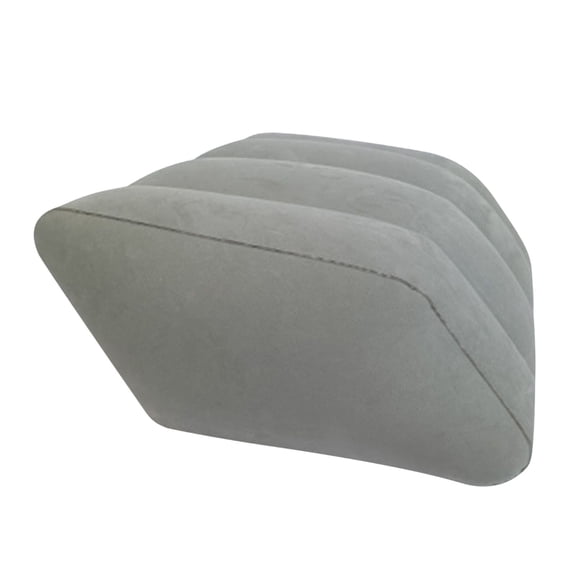 Inflatable Wedge Pillow for Leg Elevation - Leg Support Stool Cushion for Bedridden Elderly Swelling Circulation Pain Relief (Gray)
