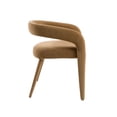 thumbnail image 3 of Modrest Mundra Modern Tan Fabric Dining Chair, 3 of 8