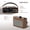 Wood, variant on ANTBOOK Retro Portable Bluetooth Speaker with FM Radio & Alarm Clock, LED Display, Vintage Mini for Bedroom Wood