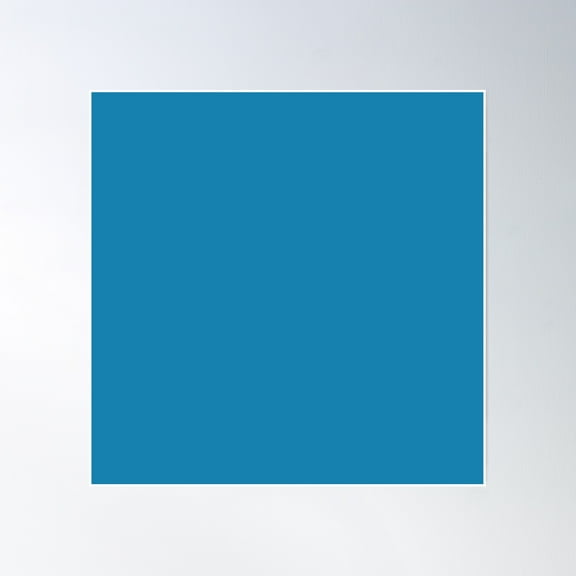 Cerulean Blue Poster Wall Art, Modern Wall Decor, 16x16 UNFRAMED