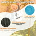 thumbnail image 5 of Gymax 3-in-1 6FT Rectangle Kids Trampoline w/ Swing Horizontal Bar & Safety Net Outdoor Yellow, 5 of 10