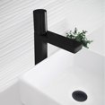 thumbnail image 1 of Stylish Single-Handle Ht. 12" Matte Black & Polished Chrome Vessel Bathroom Faucet B-122NC, 1 of 12