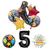 Mayflower Products Captain Marvel 5th Birthday Party Supplies Jubilee Balloon Bouquet Decorations