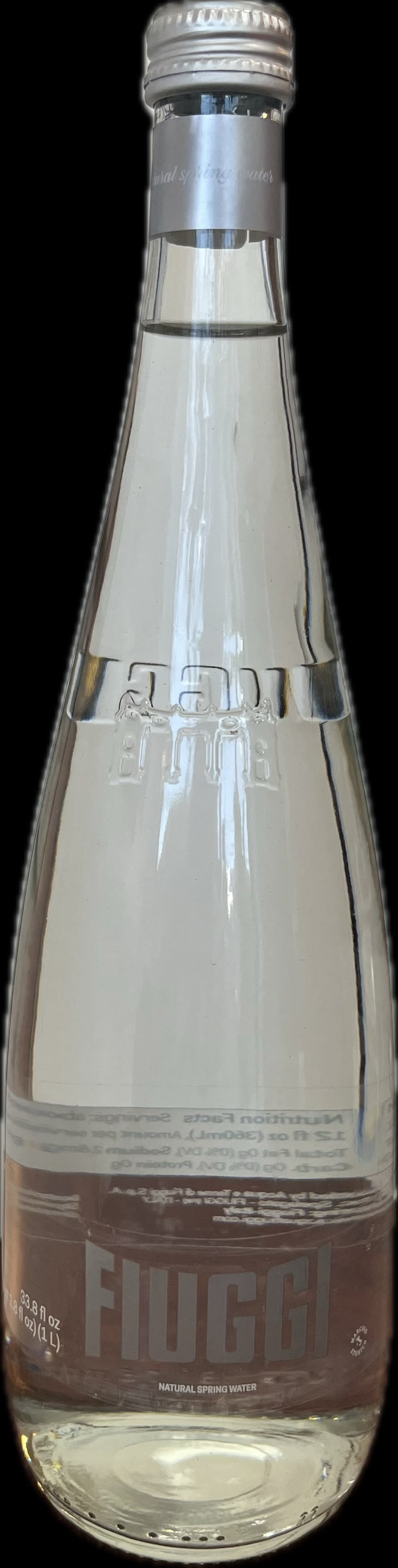 Fiuggi - Natural Mineral Sparkling Water, (6)- 1L Glass Bottles