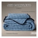 thumbnail image 3 of Edredón Ligero Real Textil + 1 Funda de Almohada, Juego de Colcha Individual, Color Azul Medio, 3 of 9
