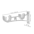 thumbnail image 2 of PBPBOX Curtain Rod Brackets for Wall Aluminum Alloy Dual Support for Homeowners in Bedroom 6PCS, 2 of 7
