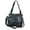 DBlack, variant on Zzfab Small Multi-pocket Faux Soft Leather Cross Body Purse with Side Organizer Turquoise