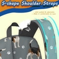 thumbnail image 5 of Beagle and Dog Paw Print Gray 17" School Backpacks for Teens,Waterproof Oxford Fabric,S-Shape Padded Straps for School,Travel,Hiking,Camping, 5 of 6