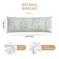 thumbnail image 2 of Body Pillow Cover - Soft Body Pillow Pillowcase, Simple Sketch Snake Flower Breathable Long Body Pillow Case Cover with Invisible Zipper 20x60in, 2 of 5