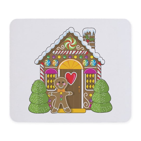 CafePress - Gingerbread House Mousepad - Non-slip Rubber Mousepad, Gaming Mouse Pad