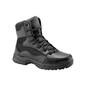 Interceptor Pilot Men's Zippered Tactical Work Boots, Slip