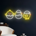thumbnail image 2 of Handmadetneonsign Chick Neon Light, Chicks Led Light, Chick Egg Led Sign, Chick Eggshell Neon Sign, 2 of 5