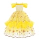 thumbnail image 5 of Disney-vestido de princesa Bella para niña, vestido de baile Floral, disfraz de Bella y La Bestia, fiesta de Halloween, 5 of 5