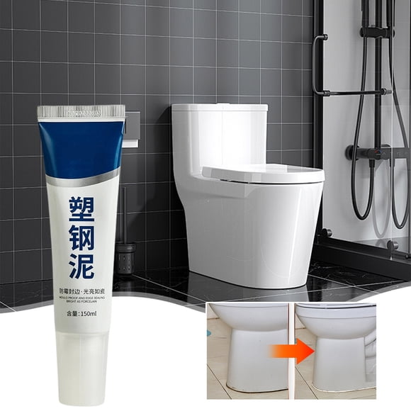 Plastic Steel Mud White Marginal Sealing Caulking Ceramic Glue Kitchen Bathroom Toilet Toilet Sink Rainproof Sealant 150ml