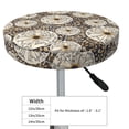 thumbnail image 4 of Gukieu Dandelion Flower Print Round Chair Cover, Dust-proof and Non-slip Bar Chair Protective Cover, Suitable for Bars, Restaurants, Offices-14 inch, 4 of 7