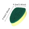 thumbnail image 2 of Dish Sponge Clearance! Sink Clean Sponge Brush And 6pcs Refill Replacement Heads, Dishwand Refill, Non-Scratch Kitchen Dish Scrubbers Pads, Dishwand Replacement Heads, Dish Cleaning Tools, 2 of 6
