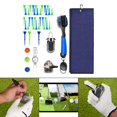 thumbnail image 3 of Kit portátil de accesorios para palos de golf, con limpiador de ranuras de golf, herramienta de reparación de divisiones, rotulador de línea de pelota - Azul Macarena Limpiador de palos de golf, 3 of 8