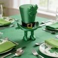 thumbnail image 7 of sdhkgrrt St. Patrick's Day Clover, St. Patrick's Day Ornament, Movable Four Leaf Clover Decor, Tabletop Display for Holiday, Green Plastic Construction, Festive Accent for Home, Office, 7 of 7