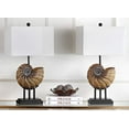 thumbnail image 5 of Safavieh Lighting collection Nautilus Shell Lt Brun Lampe de Table de 28 Pouces (Lot de 2), 5 of 5